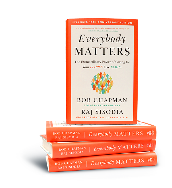 Everybody Matters stack of books